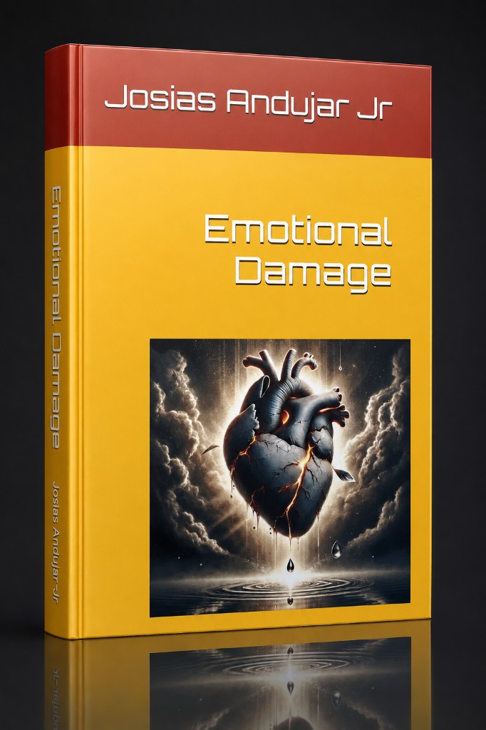 Emotional Damage by Josias Andujar Jr — gold cover with a cracked heart